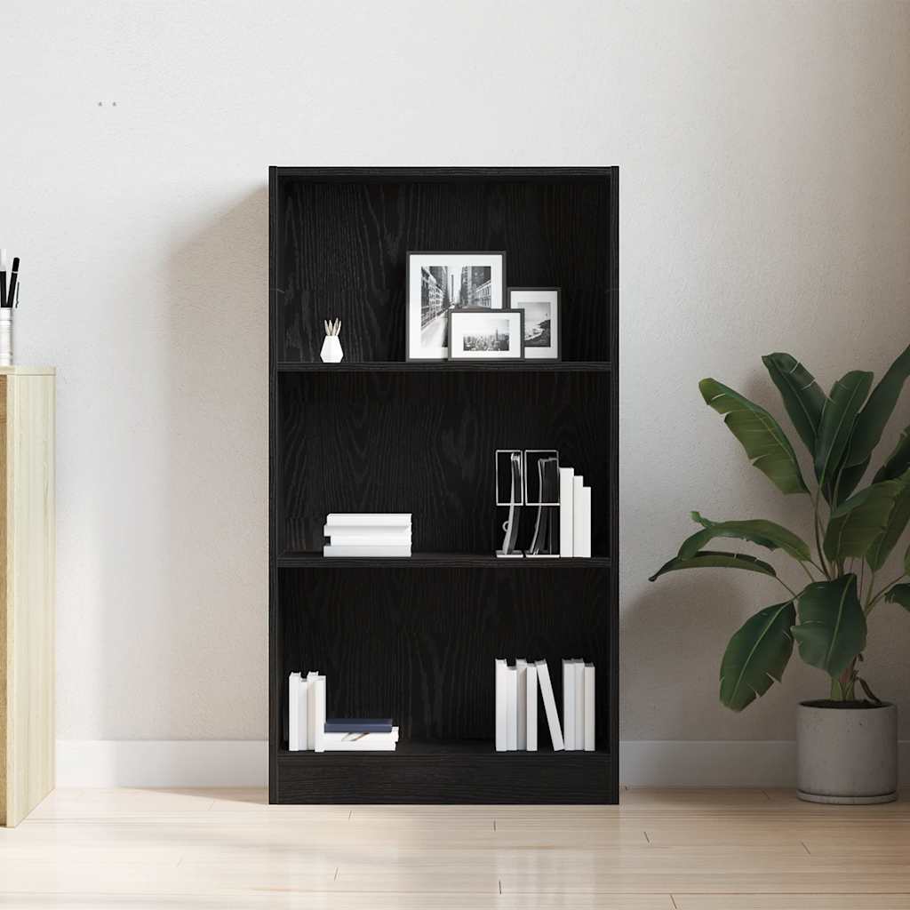 Libreria Rovere Nero 60x24x109 cm in Legno Multistrato - homemem39