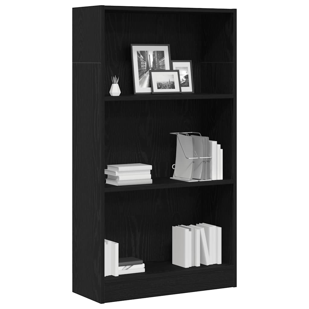 Libreria Rovere Nero 60x24x109 cm in Legno Multistrato - homemem39