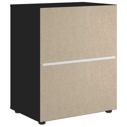 Credenza VISNES Nera 60x40x73 cm in Legno Multistrato