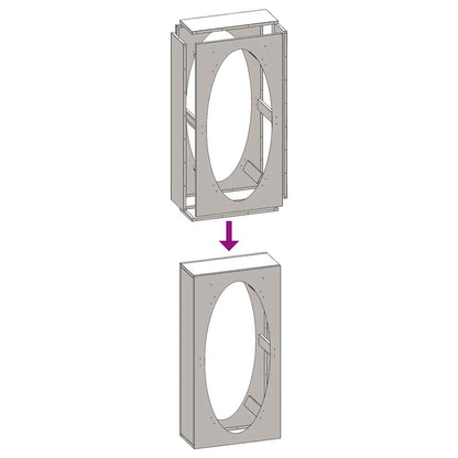 Rastrelliera per Legna da Ardere Antracite 50x23x100 cm