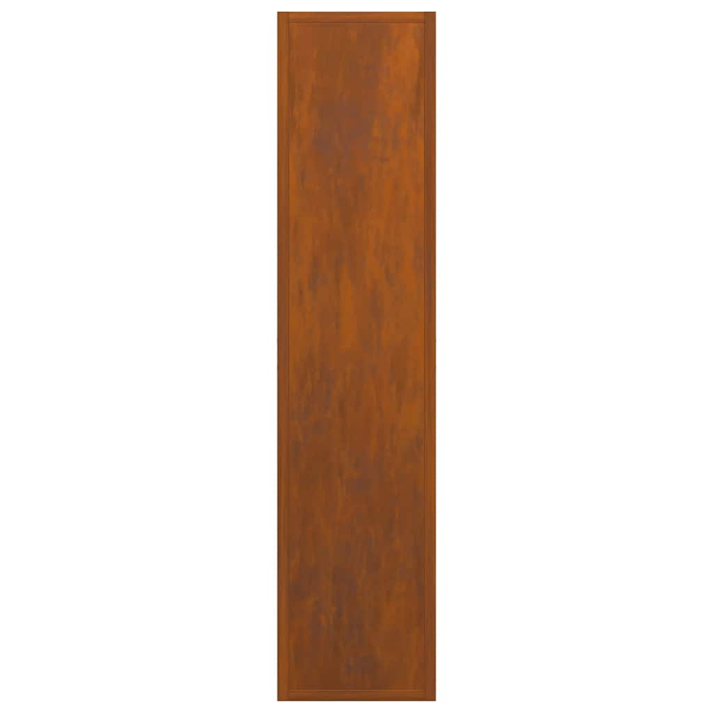 Rastrelliera per Legna da Ardere 50x23x100 cm in Acciaio Corten