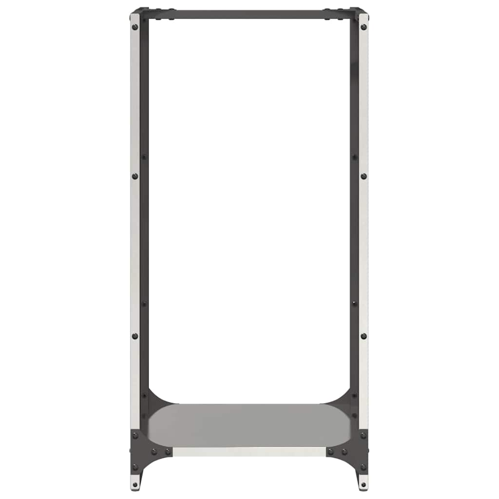 Rastrelliera per Legna da Ardere 40x30x80 cm in Acciaio Inox - homemem39