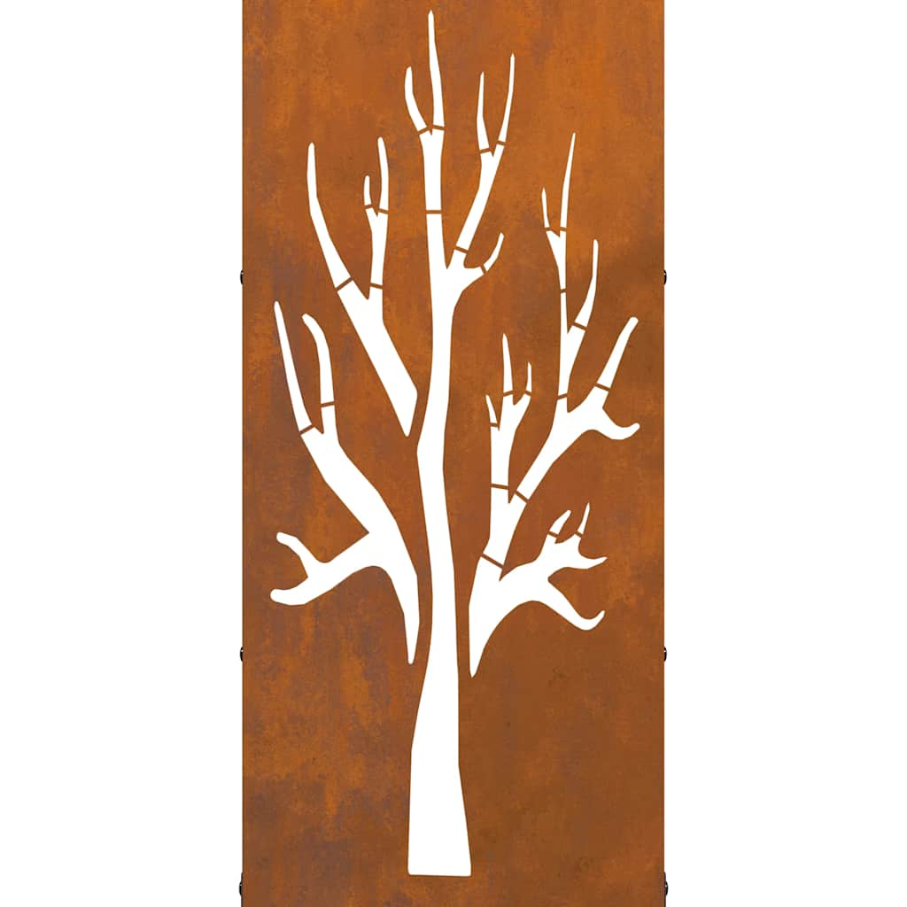 Rastrelliera per Legna da Ardere 40x30x80 cm in Acciaio Corten - homemem39