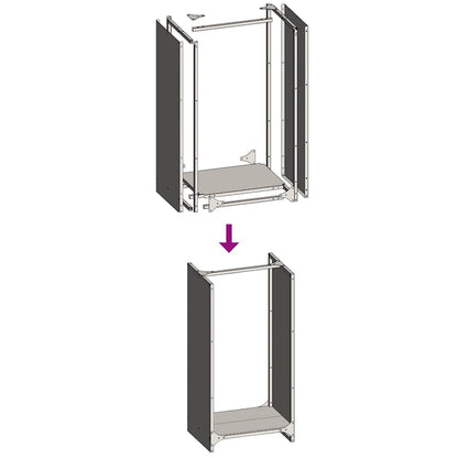 Rastrelliera per Legna da Ardere 40x30x80 cm in Acciaio Inox