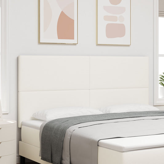 Testiera vidaXL Design Semplice Crema 180 cm Tessuto Corduroy
