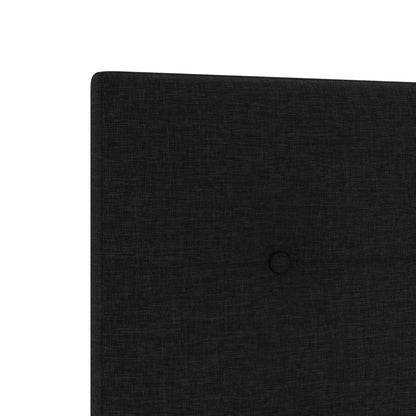 Testiera vidaXL Button Tufted Nera 80 cm in Tessuto