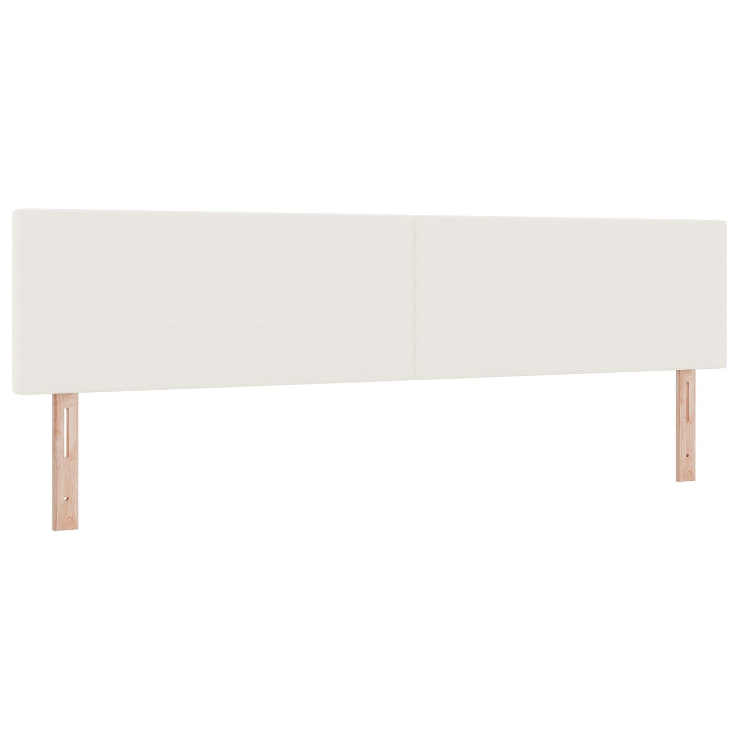 Testata LED Design Semplice VidaXL Crema 100 cm in Tessuto Corduroy