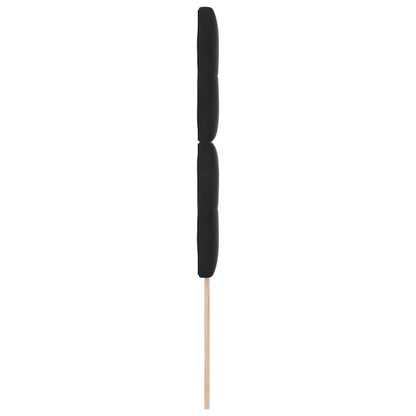 Testiera vidaXL Bottoni Trapuntata Nera 90 cm Velluto