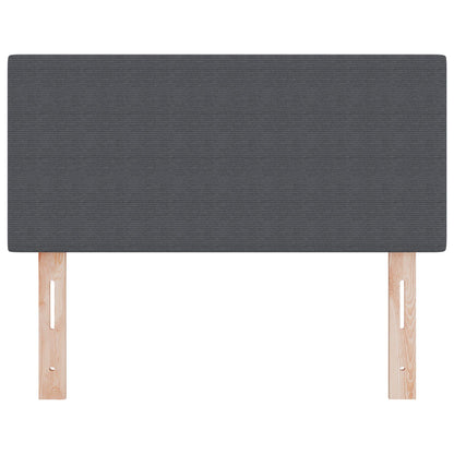 Testata LED Design Piatto Grigio Scuro 80 cm in Velluto