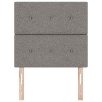 Testiera vidaXL Imbottita Tortora 80 cm in Tessuto