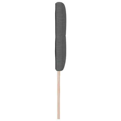 Testata LED vidaXL Button Tufted Grigio scuro 100 cm Tessuto