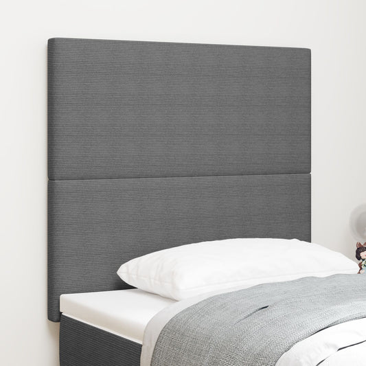 Testiera vidaXL Design Semplice Grigio Chiaro 80 cm in Tessuto Corduroy