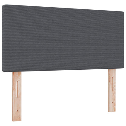 Testata LED Design Piatto Grigio Scuro 80 cm in Velluto