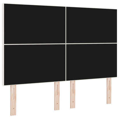 Testiera vidaXL semplice crema 140cm in velluto
