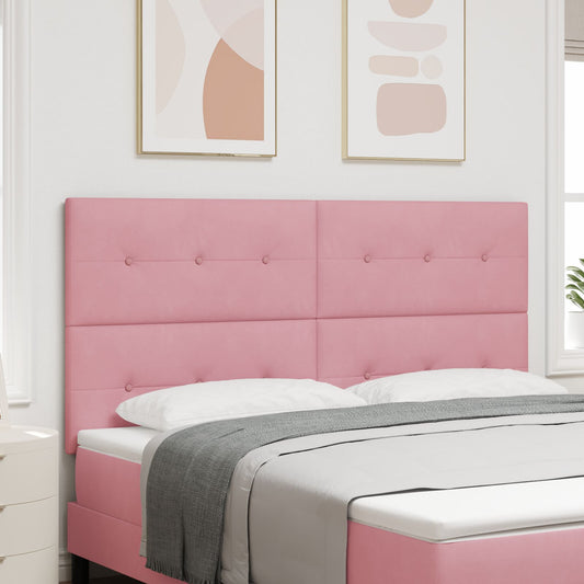 Testiera VidaXL Imbottita Rosa 180 cm in Velluto
