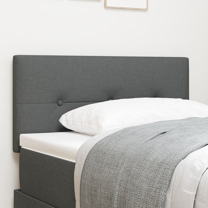 Testata LED vidaXL Con bottoni Grigia Scura 100 cm Tessuto