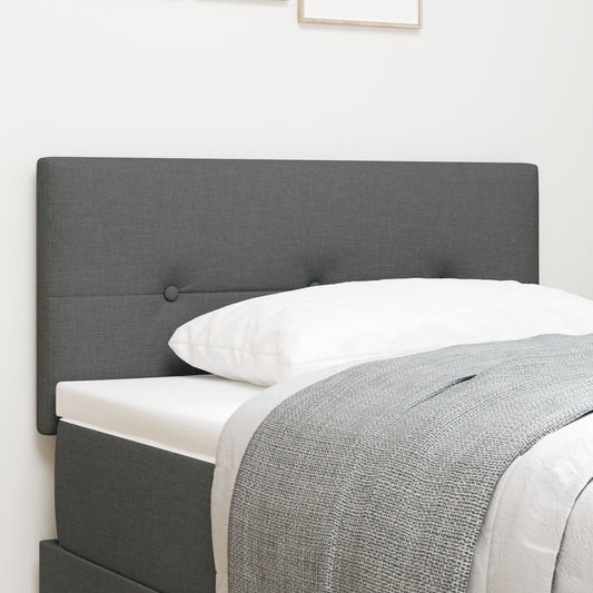 Testata LED vidaXL Con bottoni Grigia Scura 100 cm Tessuto