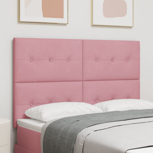 Testata LED vidaXL Rosa 72 cm Velluto