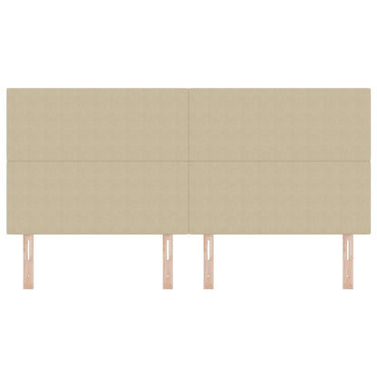 Testiera vidaXL Design Semplice Verde Chiaro Grigio 200 cm Tessuto in Corda