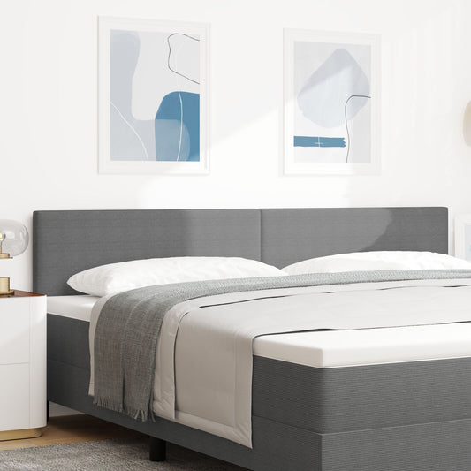 Testata LED Design Semplice Grigio Chiaro 100 cm in Tessuto di Corduroy