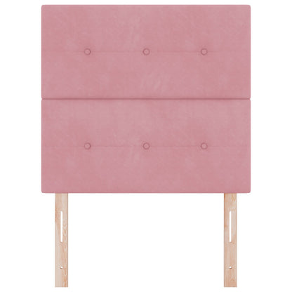 Testata LED vidaXL Rosa 100 cm Velluto