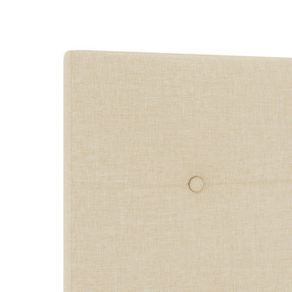 Testiera vidaXL Button Tufted Panna 200 cm Tessuto