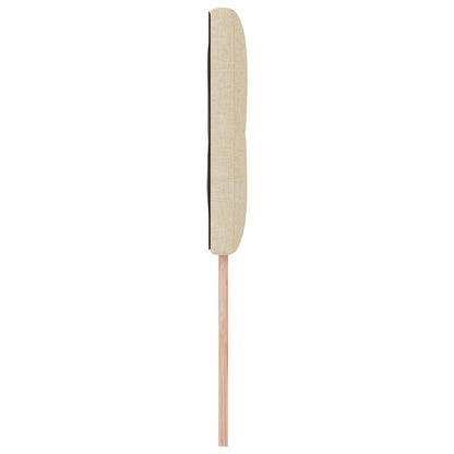 Testata LED vidaXL con bottoni imbottiti Crema 80 cm Tessuto