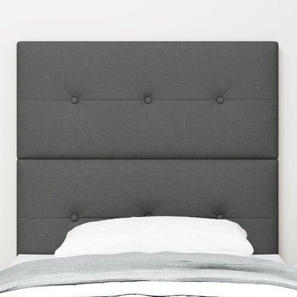 Testata LED vidaXL Grigio Scuro 90 cm Tessuto