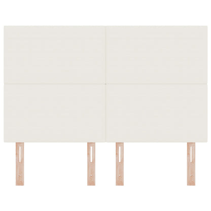 Testiera semplice crema vidaXL - 160 cm in velluto