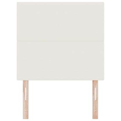 Testiera vidaXL Design Semplice Crema 80 cm in Tessuto Vellutato