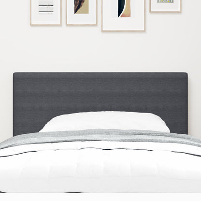 Testata LED Design Piatto Grigio Scuro 80 cm in Velluto
