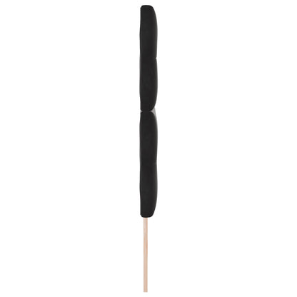 Testiera vidaXL Imbottita con Bottoni Nera 140 cm in Velluto