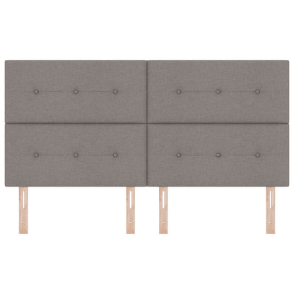 Testiera vidaXL Button Tufted Tortora 180 cm Tessuto