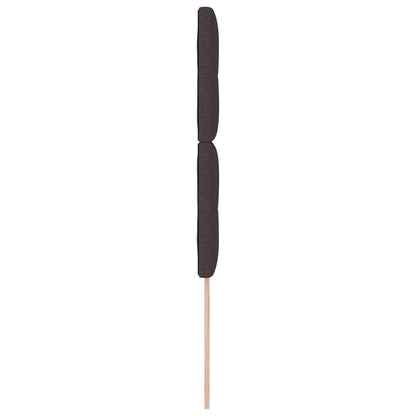 Testiera imbottita vidaXL marrone scuro 80 cm in tessuto