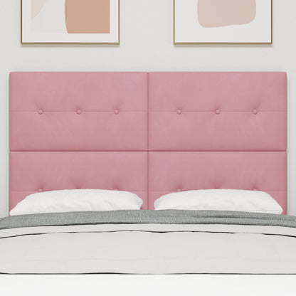 Testata LED vidaXL Rosa 72 cm Velluto