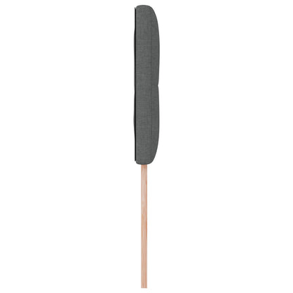Testata LED vidaXL Con bottoni Grigia Scura 100 cm Tessuto