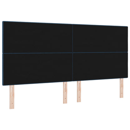 Testata LED vidaXL Blu 100 cm Tessuto