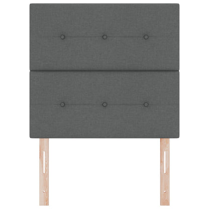 Testata LED vidaXL Grigio Scuro 90 cm Tessuto