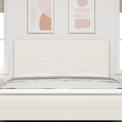 Testiera vidaXL Design Semplice Crema 180 cm Tessuto Corduroy