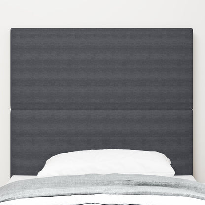 Testiera vidaXL Design Pieno Grigio Scuro 80 cm in Tessuto Corduroy