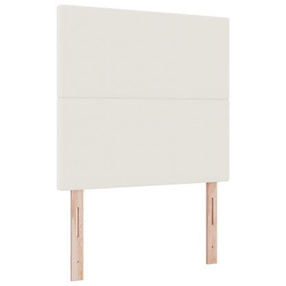 Testiera vidaXL Design Piatto Crema 90 cm Tessuto in Corduroy
