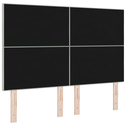 Testiera vidaXL Capitonnè Grigio Chiaro 140 cm Velluto