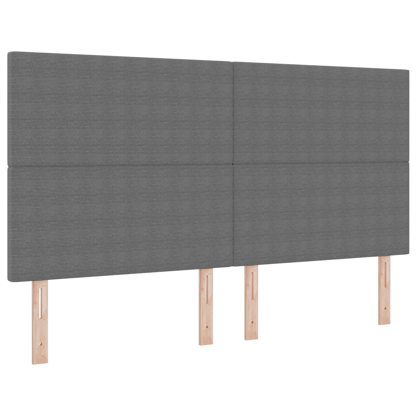 Testiera vidaXL Design Semplice Grigio Chiaro 180 cm in Tessuto Corduroy