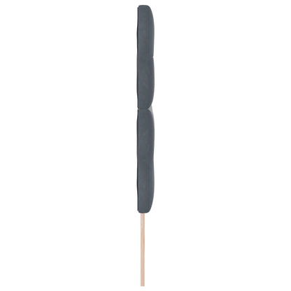 Testiera vidaXL con bottoni imbottiti grigio scuro 140 cm in velluto