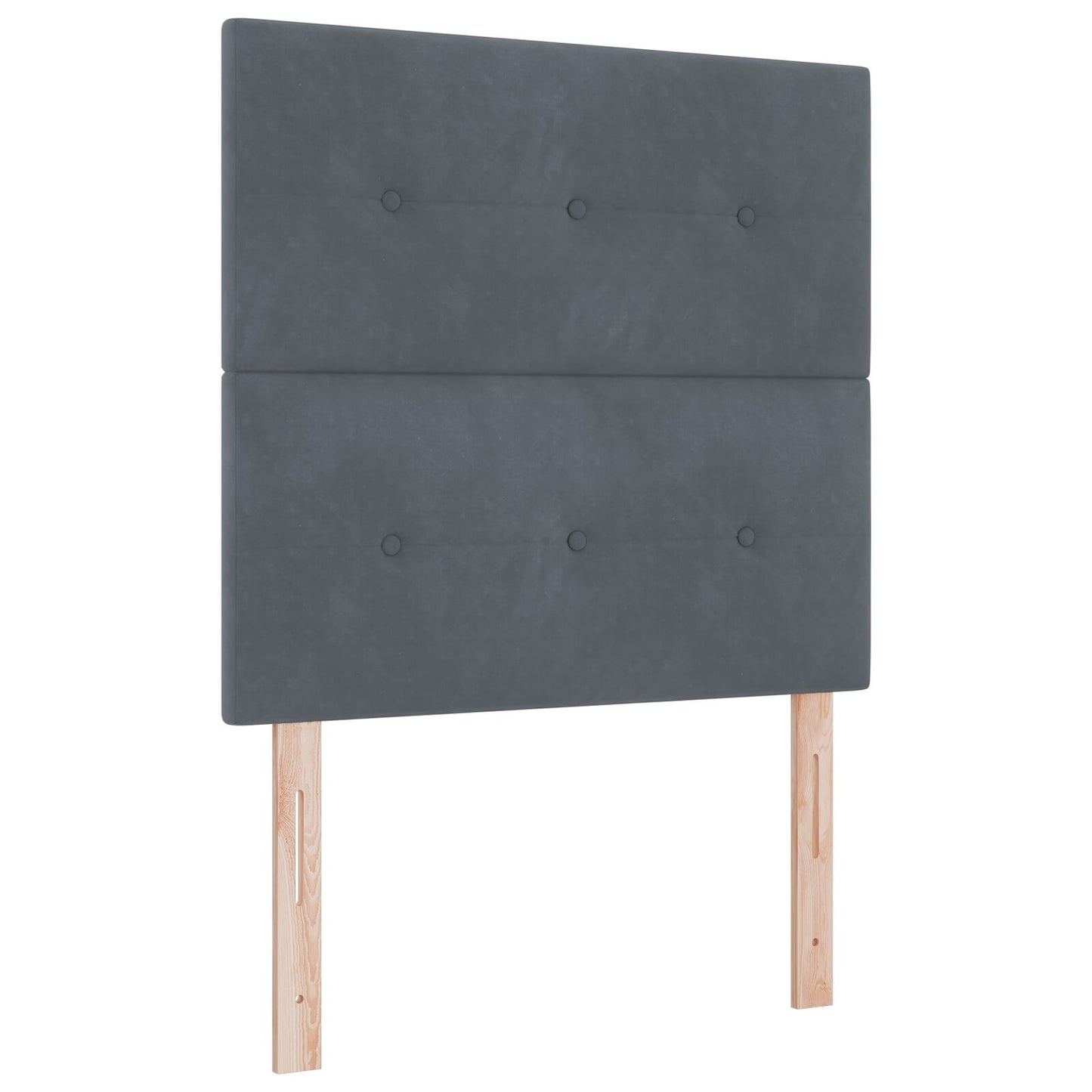 Testata LED vidaXL Grigia Scura 100 cm Velluto
