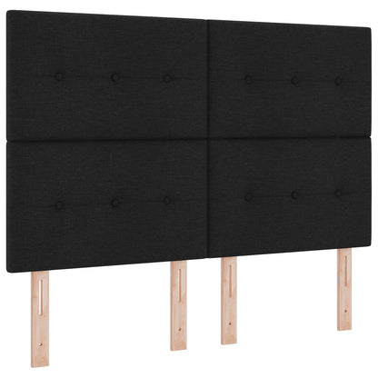 Testiera LED vidaXL Nera 72 cm Tessuto
