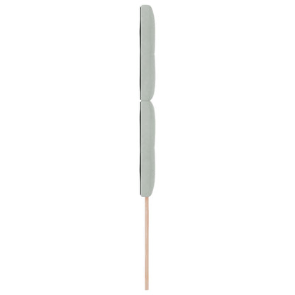 Testiera vidaXL Con bottoni trapuntati Grigio chiaro 90 cm Velluto