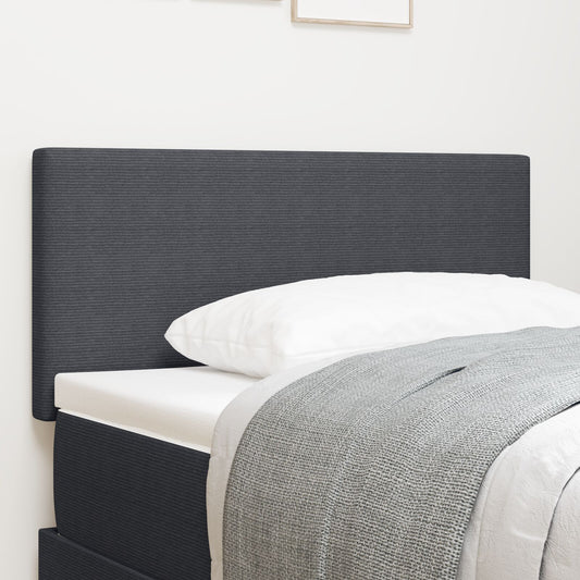 Testata LED Design Piatto Grigio Scuro 80 cm in Velluto