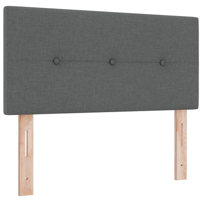 Testata LED vidaXL Con bottoni Grigia Scura 100 cm Tessuto