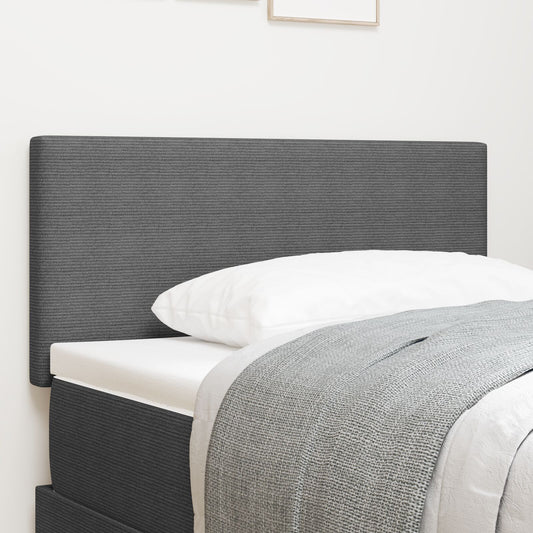 Testiera LED vidaXL Design Semplice Grigio Chiaro 80 cm Tessuto Corduroy
